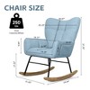 CAVINAS  Upholstered Accent Chair with Metal Frame,Modern Teddy  Rocking Chairs for Bedroom,Reading Room - 3 of 4