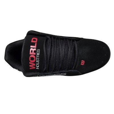 World Industries Mens Smith Skateboard Shoes, Black/White/Red (10) — фото 6