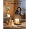 FAAYFIAN Adjustable Candle Warmer Lamp with Timer,Wood Base Metal Shade,Birthday Gifts for Women Mom - 2 of 4