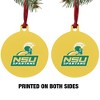 Norfolk State University Secondary Logo Aluminum Holiday Christmas Tree Ornament - 2 of 4
