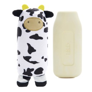 BARK Super Chewer Mad Cow Dog Toy: Squeaks, Stuffing Free