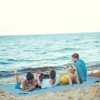 VisioGear 10'*5' Floating Mat, 3-Layer Swimming Pool Floating Water Mat, Thick Water Activities Mat for Lake, Oceans, Blue&Pink, 118"*59"*1.3" - 2 of 4