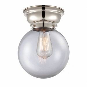 Beacon - 1 Light Flush Mount In Industrial Style-9.15 Inches Tall and 8 Inches Wide - 1 of 1