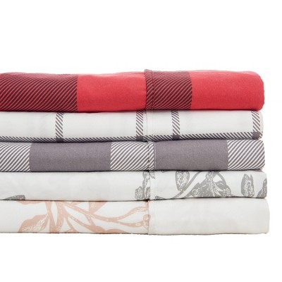 Twin Pink Toile Print Microfiber Sheet Set