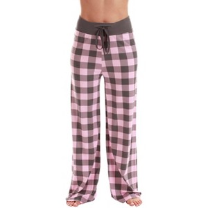 Just Love Womens Wide Leg Casual Comfy Flowy Loose Stretch - Palazzo Pajama Pants PJs - 1 of 3