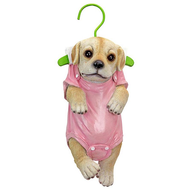 Design Toscano Hanger Hound Labrador Retriever Hanging Puppy Dog Statue, 2 of 7