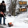 CuisinSmart 12Inch Snow Blower, with Adjustable Front Handle & Telescopic Pole, 10In Width & 6In Depth & 20Ft Throwing Distance - 3 of 4