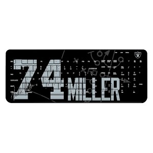 NFL Las Vegas Raiders Players Game Tactic Wireless USB Keyboard - 1 of 4