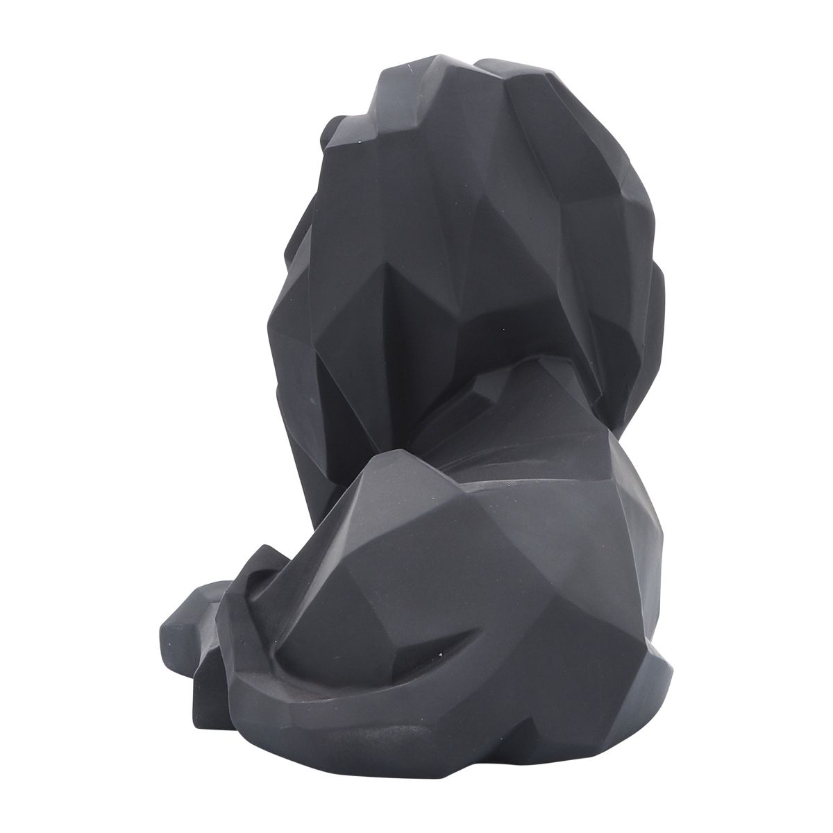 Modern Geometric Lion Figurine - Bold Resin Polyresin Sculpture - Sleek Abstract Animal Statue for Home, Office, Living Room & Desk Decor - 8" - thumbnail 10