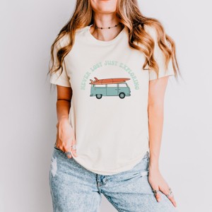 Simply Sage Market Never Lost Light Blue Short Sleeve Tee - 1 of 4