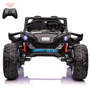 2 Seaters 24V Ride on UTV with Remote Control,10AH Battery, 400W Powerful Motors with 17" EVA Wheels - 1 of 4