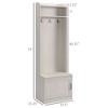 NicBex 38 inch Hall Tree for Hallway,Modern Coat Racks with Hooks and Shoe Storage,Entryway Furniture for Hallway,Living Room,Bedroom - 3 of 4
