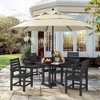 Square Outdoor Dining Tables for 4, HDPS Weather Resistant Patio Dining Table, 35" Outdoor Tables with 1.96" Umbrella Hole - 4 of 4