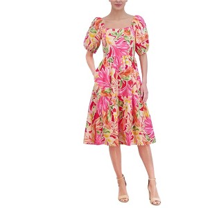 Vince Camuto Womens Floral Midi Dress - 1 of 1