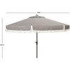 Milan Fringe 11Ft Round Crank Umbrella - PAT8108 - Safavieh - 4 of 4