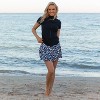 Calypsa Women's Full-Zip Short Sleeve UPF 50+ Adele Swim Top - 4 of 4