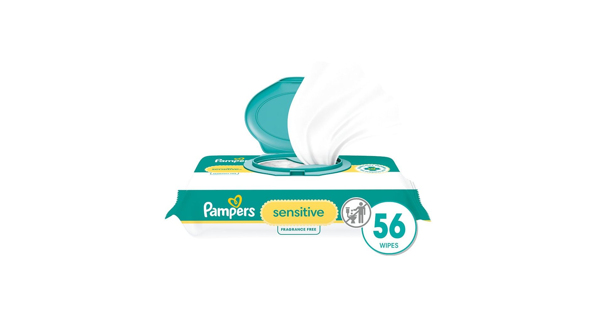 Pampers Sensitive Baby Wipes - 56ct