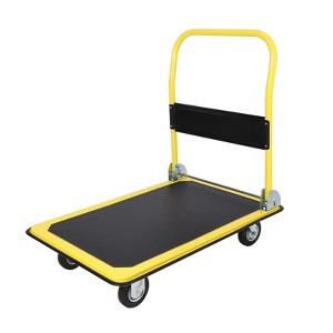Heavy Duty Foldable Platform Hand Truck, Rolling Push Cart Dolly, Portable Moving Cart for Storage - 1 of 4