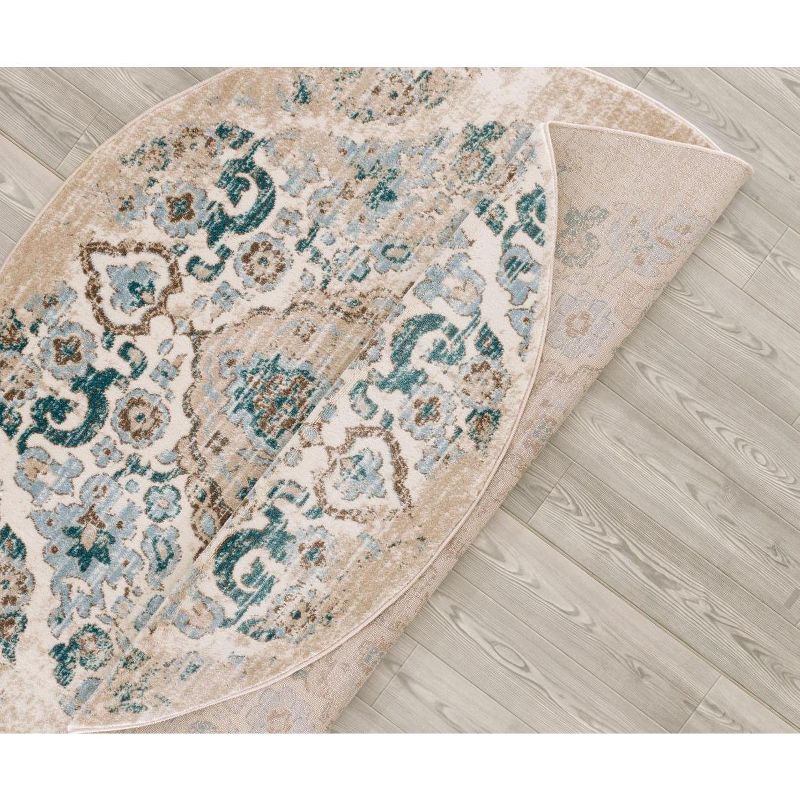 Luxe Weavers Victoria Collection Floral Area Rug, 4 of 7