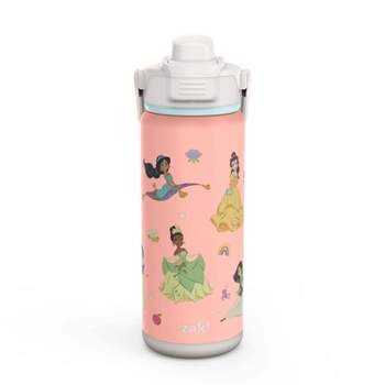 Zak Designs Princess 14 oz Double Wall Vacuum Insulated Thermal Kids Water  Bottle, 18/8 Stainless Steel, Flip-Up Straw Spout, Locking Spout Cover,  Durable Cup for Sports or Travel 