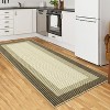 Washable Runner Rug Modern Neutral Low Pile Non Shedding Soft Bordered Carpet for Kitchen Bathroom - 2 of 4