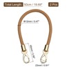Unique Bargains PU Leather Braided Fashion Women's Handbag Purse Strap 2 Pcs - 2 of 4