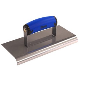 Bon Tool 62-456 Edger - Stainless Steel 9-inch X 4-inch - 3/4-inch Radius X 3/4-inch Lip Comfort Grip Handle - 1 of 2