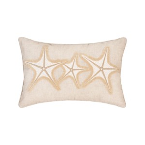 C&F Home Sea Stars Chainstitch Throw Pillow, 14" x 22" - 1 of 3