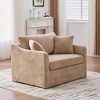 GDFStudio Penman 45.27"W Modern Chenille Upholstered Oversized Accent Chair with Two Bolster Pillows - 4 of 4