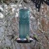 Nature's Way Bird Products Teal Antique Glass Hummingbird Glass Feeder 28oz - 2 of 4