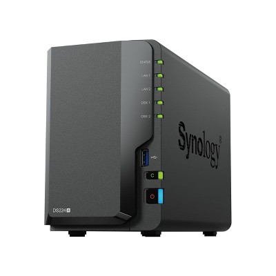 Synology DiskStation DS224+ NAS Storage System - Celeron J4125, 2GB DDR4