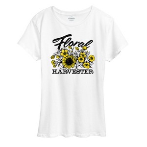 Women's - Case IH - Floral Harvester Short Sleeve Graphic T-Shirt - 1 of 4
