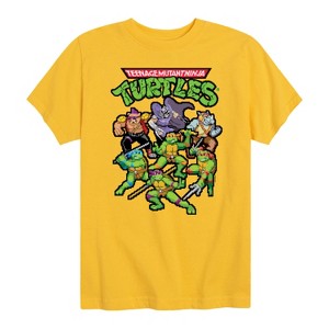 Boys' - Teenage Mutant Ninja Turtles - Pixel Gaming Group Short Sleeve Graphic T-Shirt - 1 of 4