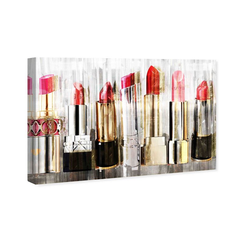 10&#34; x 15&#34; My Lipstick Collection Fashion and Glam Unframed Canvas Wall Art in Gold - Oliver Gal, 5 of 6