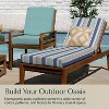Honeycomb Outdoor Chaise Lounge Cushion - Stripe Blue & Beige - 3 of 4