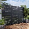 PexFix 72 in. x 47 in. Outdoor Privacy Rectangle Screen Galvanized Steel Panel Divider in Black - 3 of 4