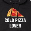 Men's - Instant Message - Cold Pizza Lover Graphic Fleece Pullover Hoodie - 2 of 4