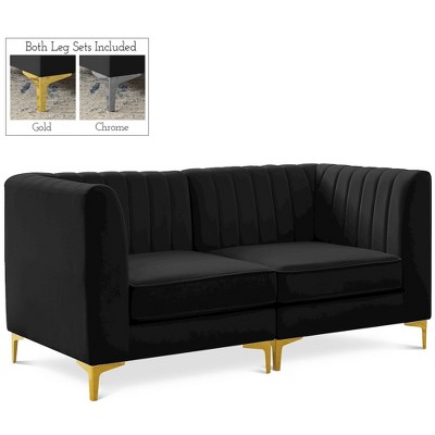 Meridian Furniture,Alina Velvet Modular Sofa
