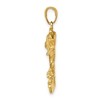 Black Bow Jewelry 14k Yellow Gold Jumping Bass Pendant - 2 of 4