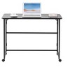 VYNXARIA Folding Desk Small Foldable Desk for Small Space, 39.37 Inches Writing Computer Desk in Study,100*50,black - 3 of 4