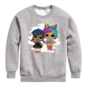 Boys' - LOL Surprise! - Drip Drop Splatters Graphic Long Sleeve Fleece Sweatshirt - 1 of 4