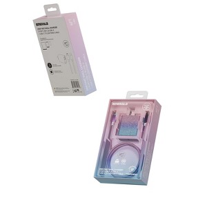 Emerald 20W PD, 2 Port Adapter and 6ft Type-C to Lightning, Fast Charge, Braided Cable for Apple Devices - 1 of 4