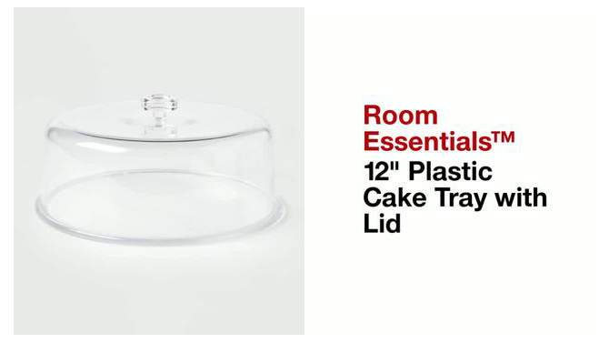 12&#34; Plastic Cake Tray with Lid - Room Essentials&#8482;, 2 of 17, play video
