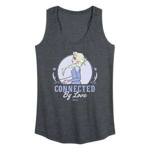 Women's - Frozen 2 - Connected By Love Elsa Graphic Racerback Tank - 1 of 4