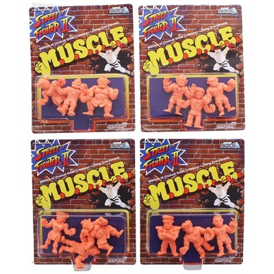 Nerd Block Street Fighter MUSCLE Mini Figures, Set of 12, Arcade Block Exclusive