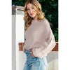 I AM A FASHION JUNKY Parchment Chunky Knit Sleeve Drop Shoulder Sweater - 3 of 4
