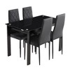 Oversart 5-piece dining table set, dining table and chair - 4 of 4