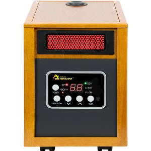 DR. INFRARED HEATER DR-968H Electric Portable Space Heater with Humidifier, 1500W, Cherry - 1 of 4