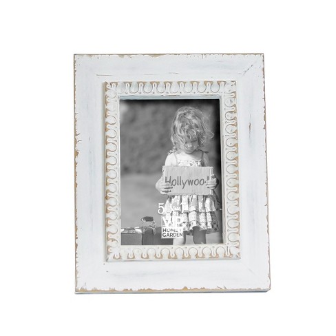 VIP Wood 10.5 in. White 5x7 Photo Frame - image 1 of 4