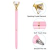 Unique Bargains Metal Sleek Design Medium Point Elegant Crystal Diamond Ballpoint Pen 6 Pcs - 4 of 4